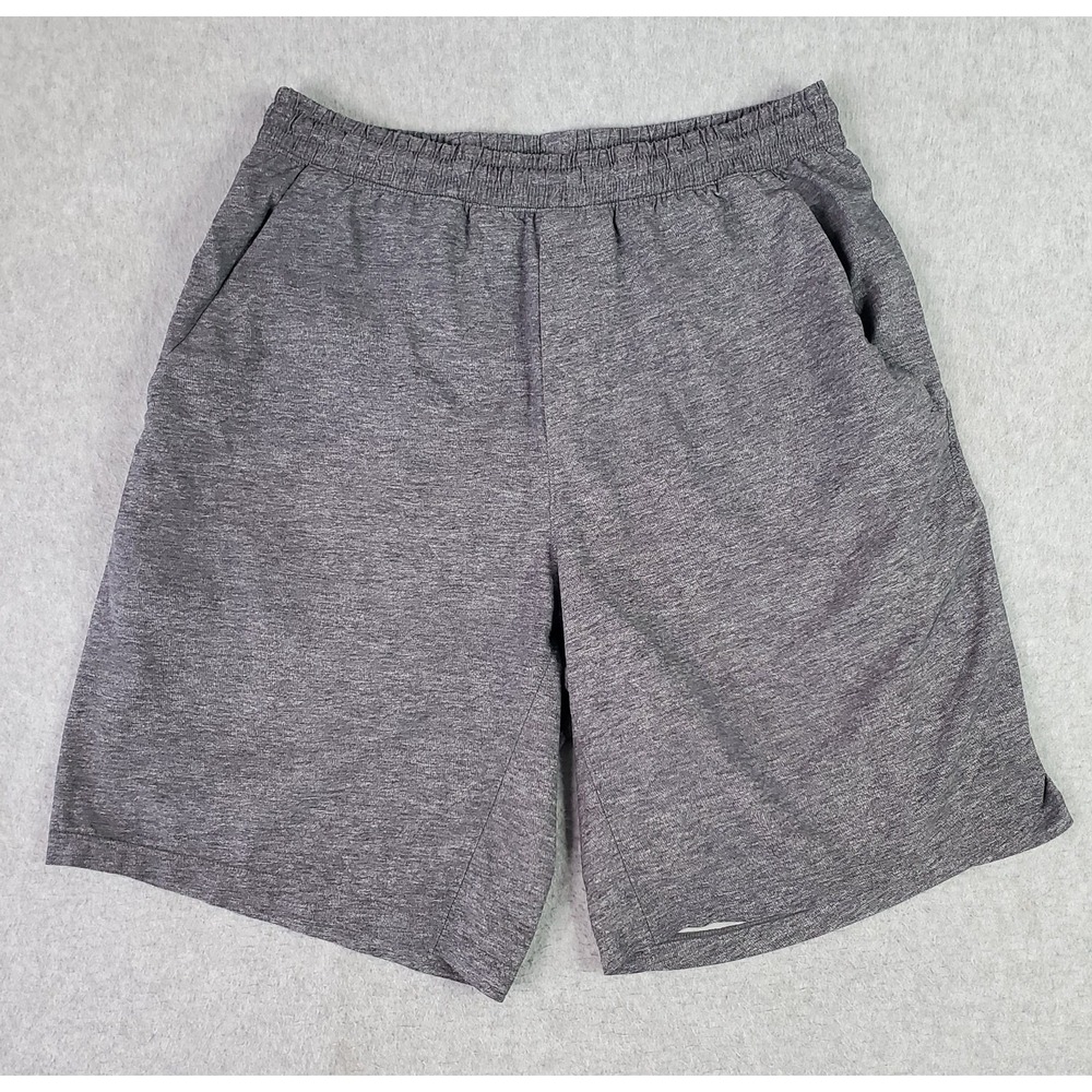 Lululemon Pace Breaker Shorts Mens Med Gray Heather Unlined Athletic Running Gym